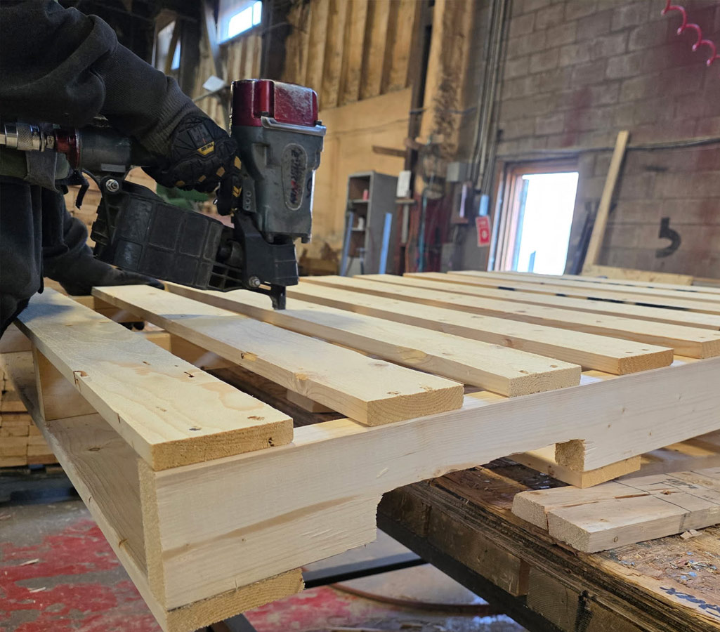 Constructing custom pallets with nailgun md